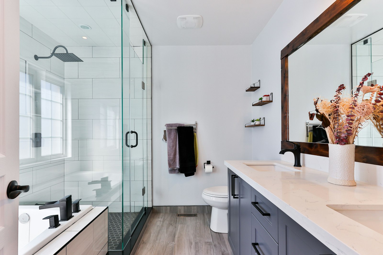 Bathroom basin and wet-area tiles